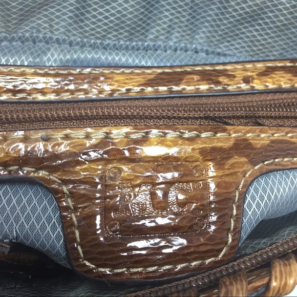 MC Croc Embossed Shoudler Bag Crossbody Purse - Picture 7 of 8